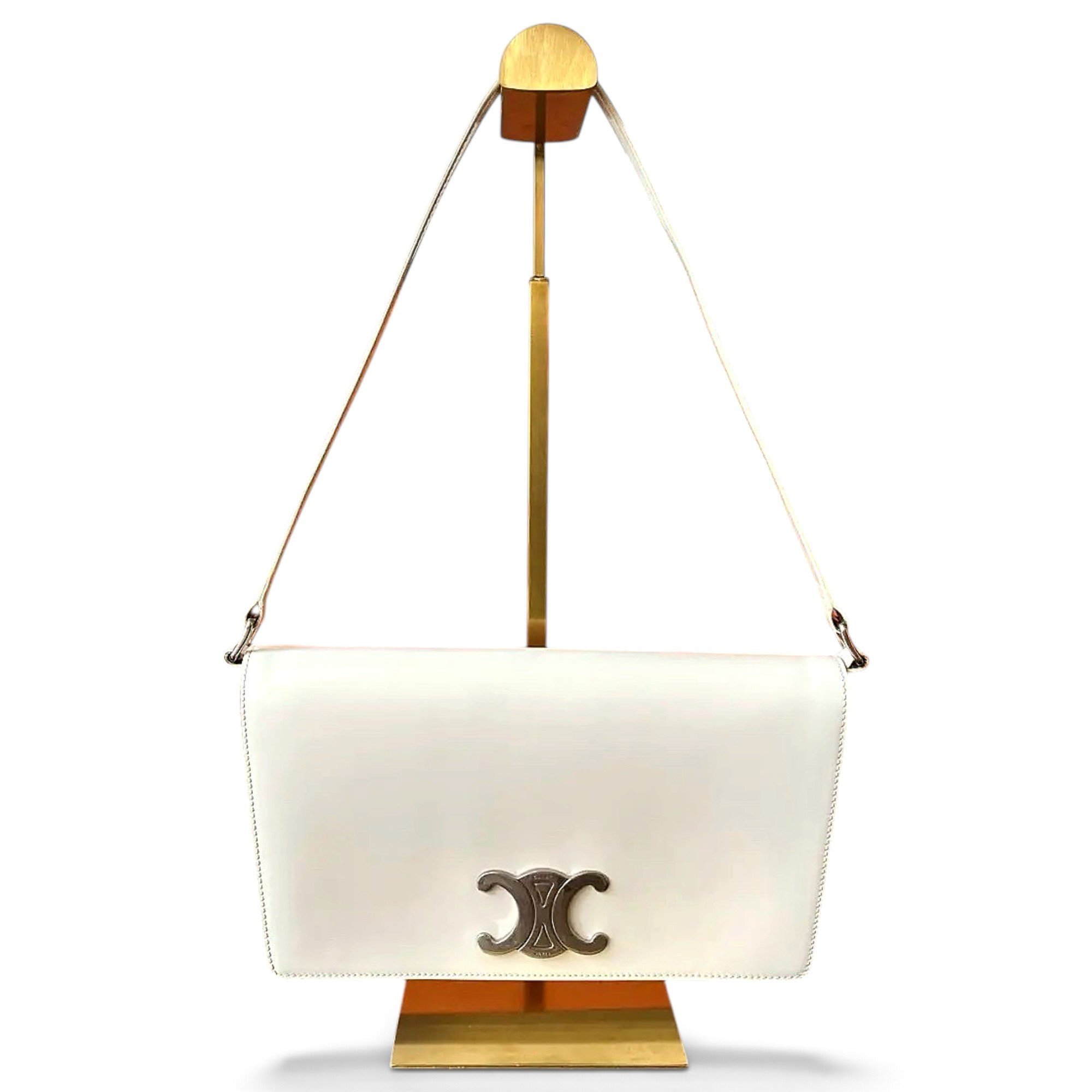 Triomphe leather handbag