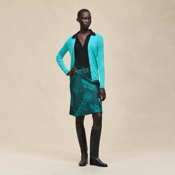 Vert Menthe Long-sleeve Cardigan