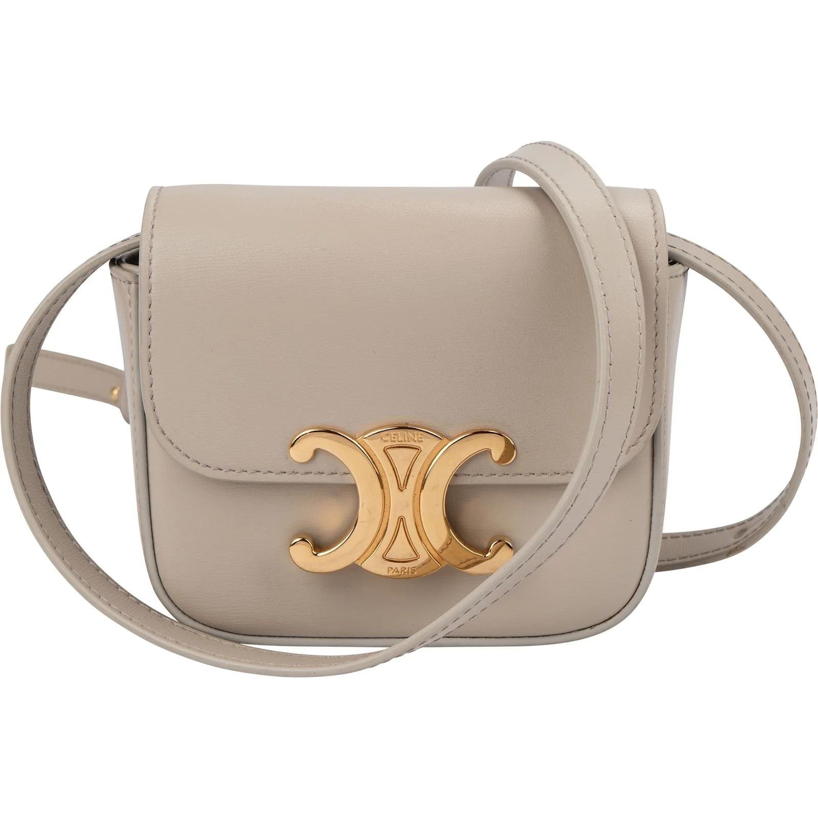 Triomphe leather crossbody bag