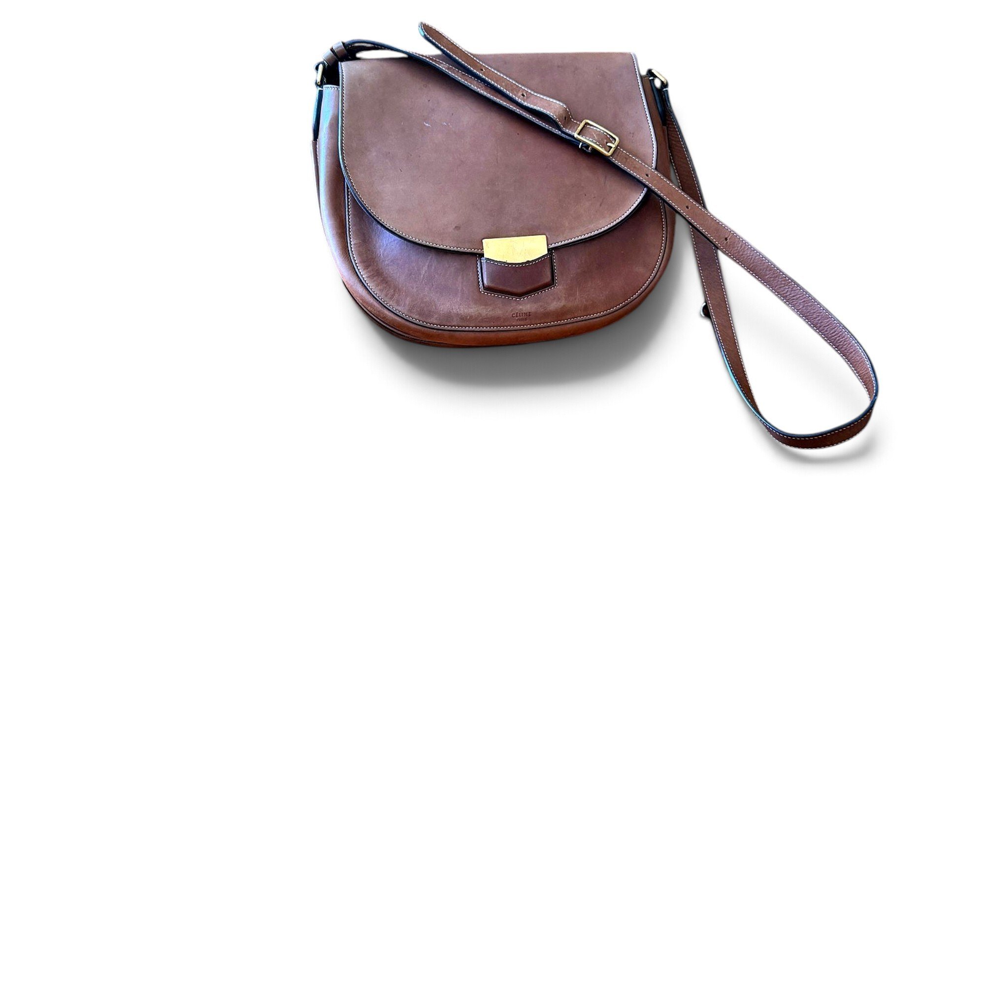Trotteur leather crossbody bag