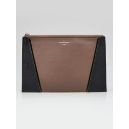 Louis Vuitton Louis Vuitton Gris Neon Veau Cachemire Leather W Pochette Bag
