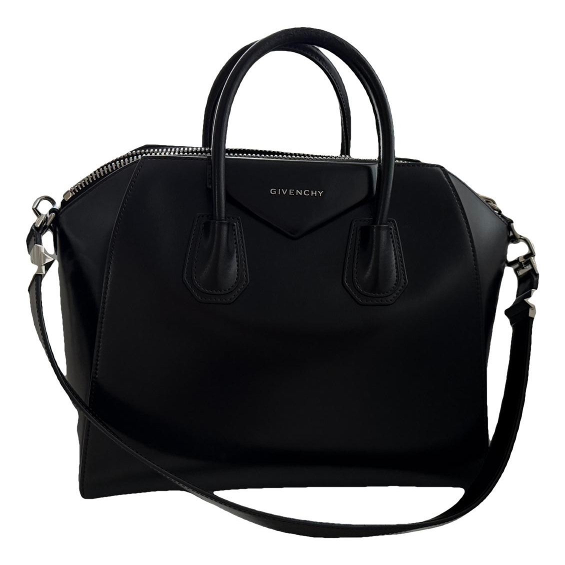 Antigona patent leather handbag