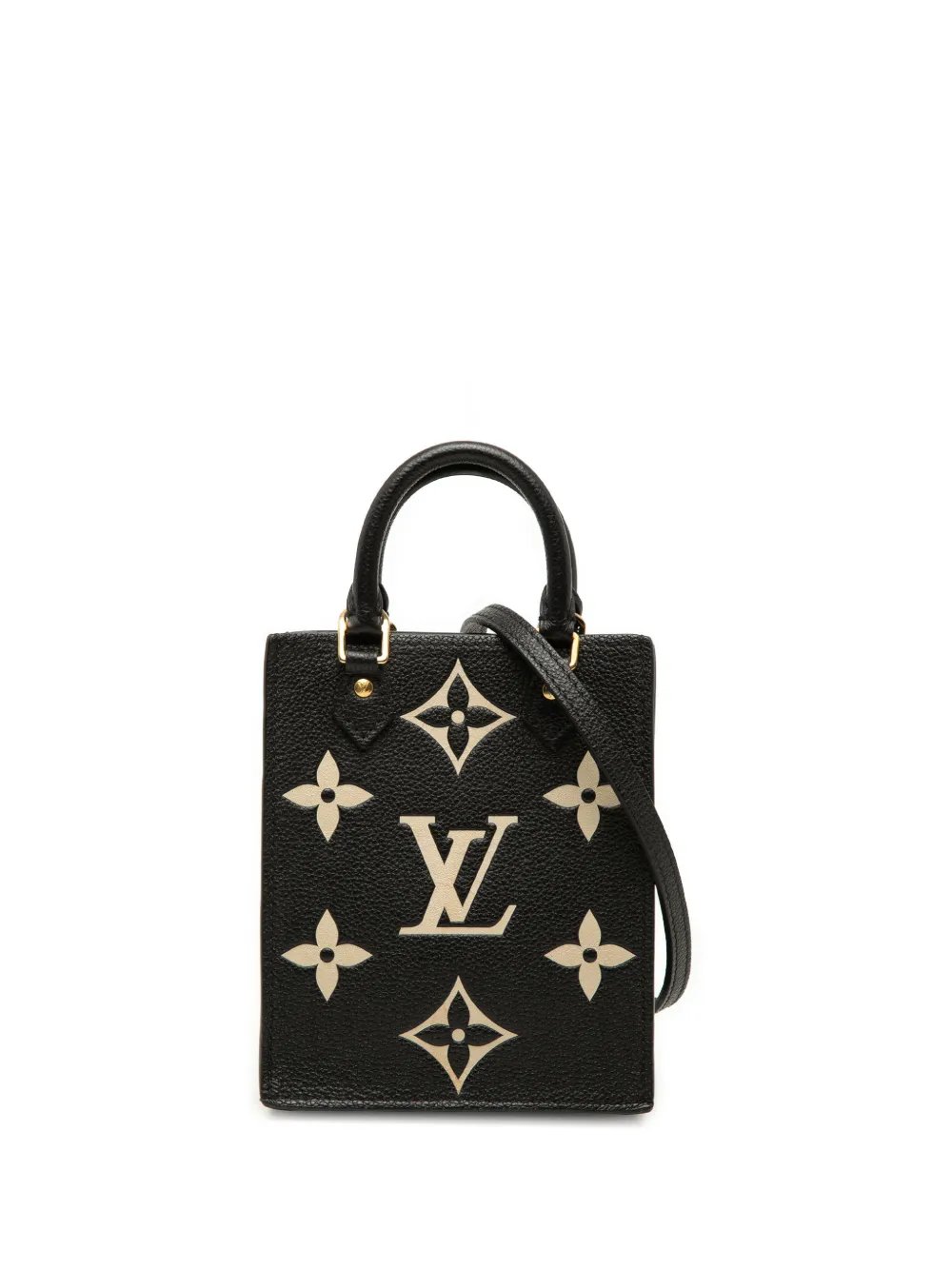 2021 Bicolor Monogram Empreinte Petit Sac Plat satchel