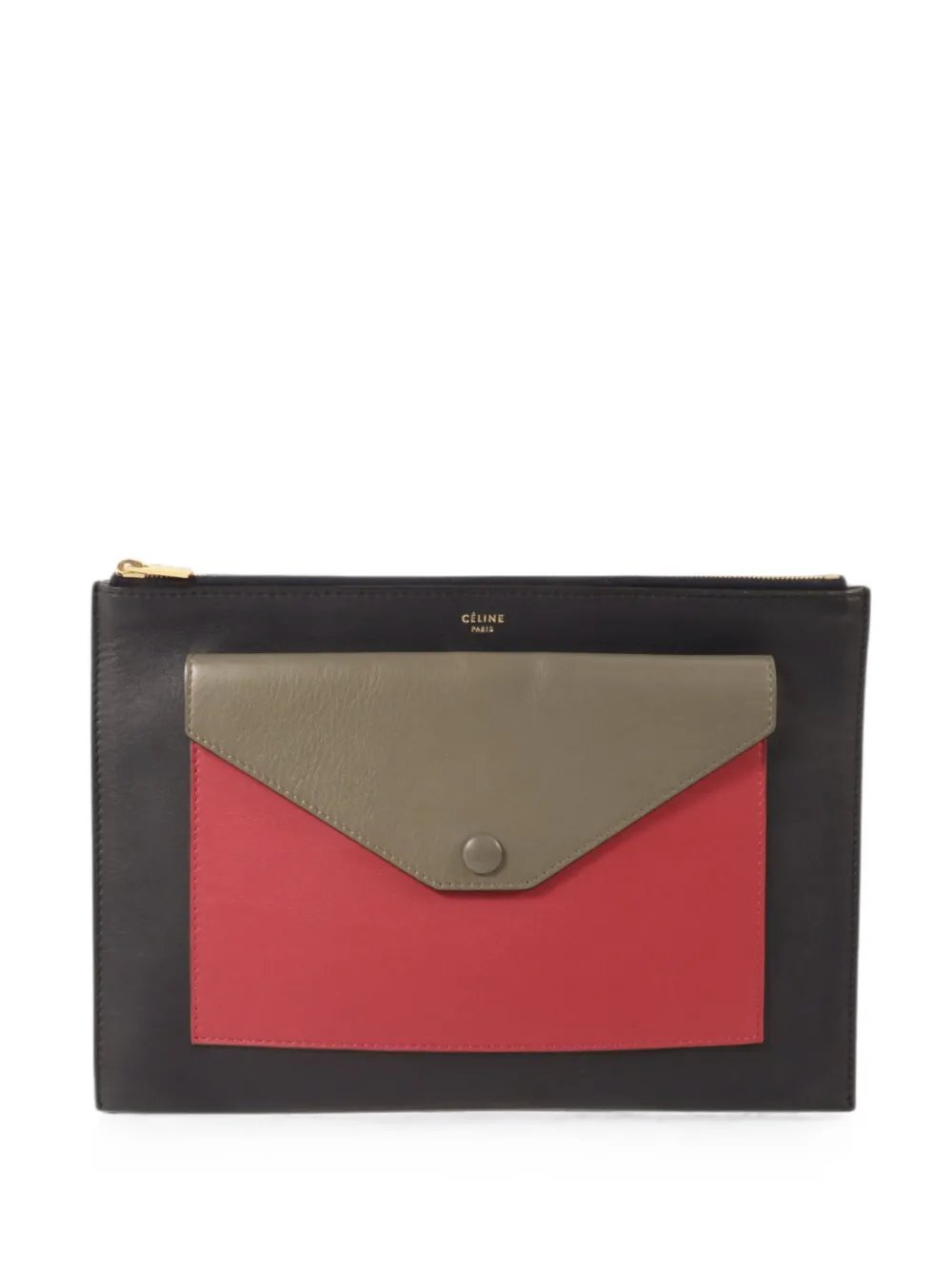 envelope-pocket clutch bag