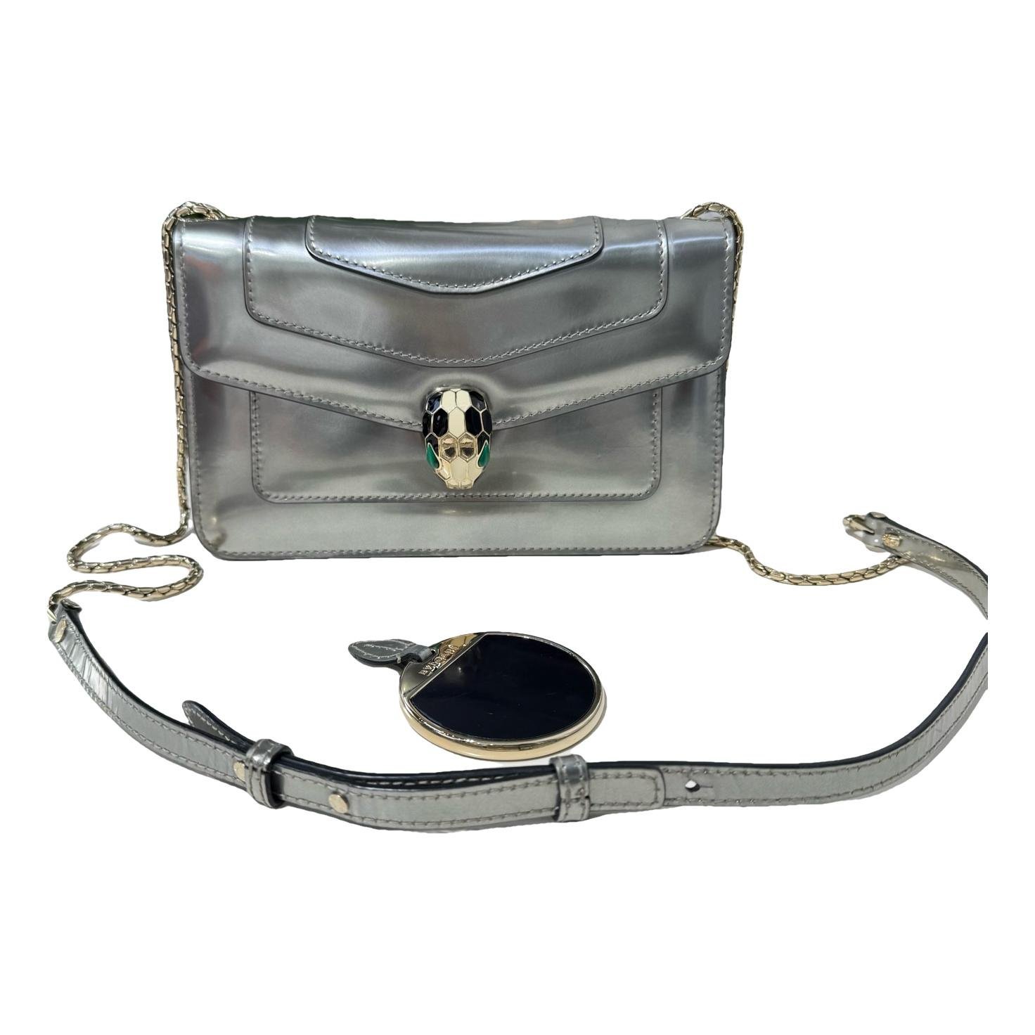 Serpenti leather handbag