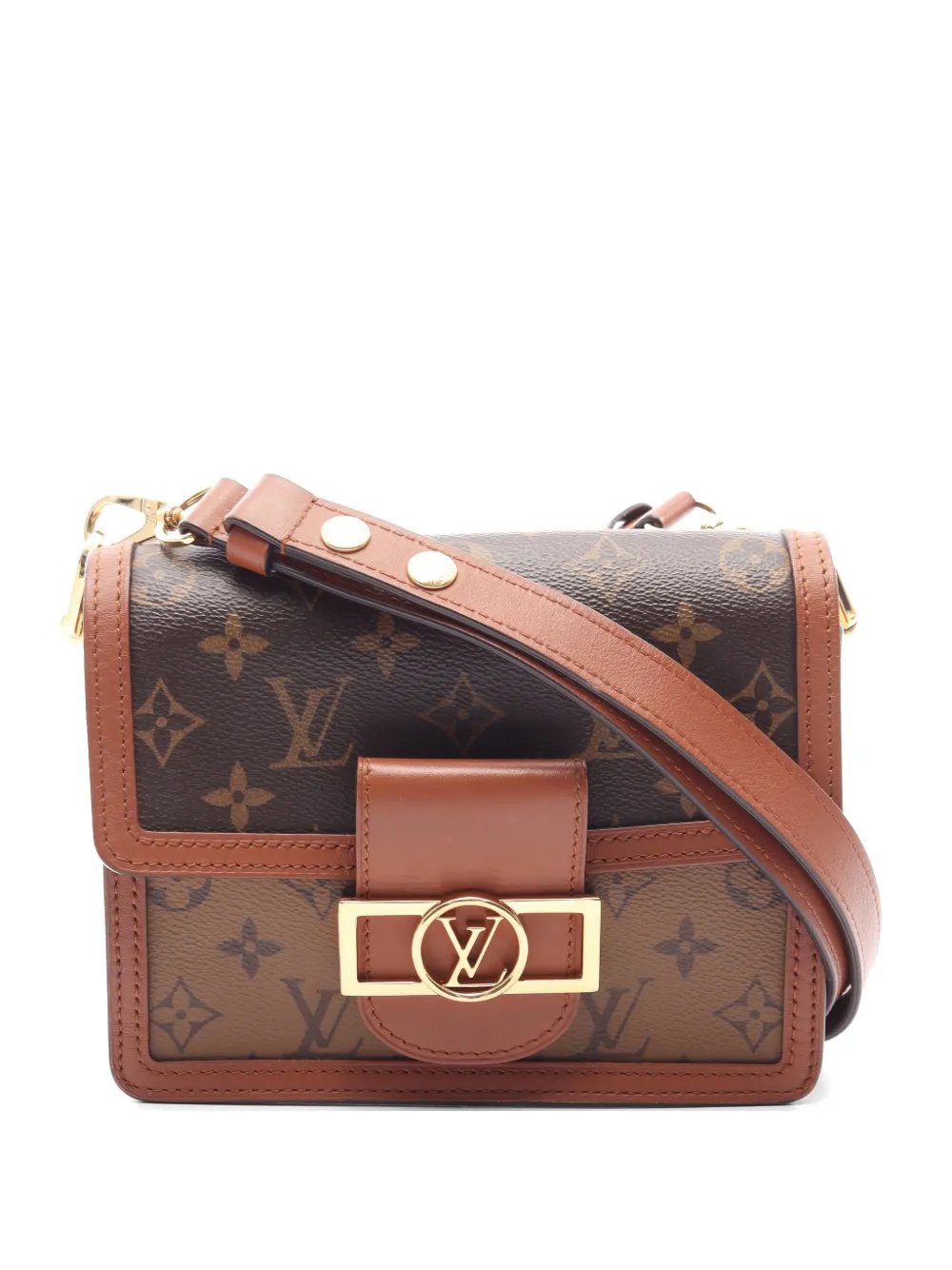 2020 Dauphine Mini Monogram Reverse crossbody bag