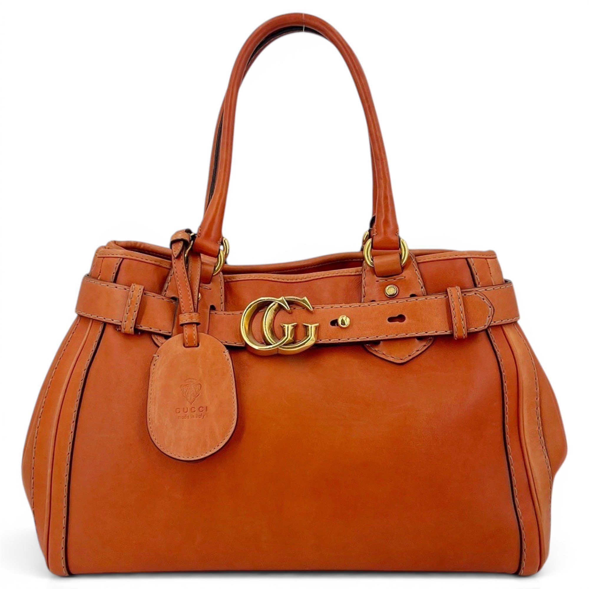 GG Running leather handbag