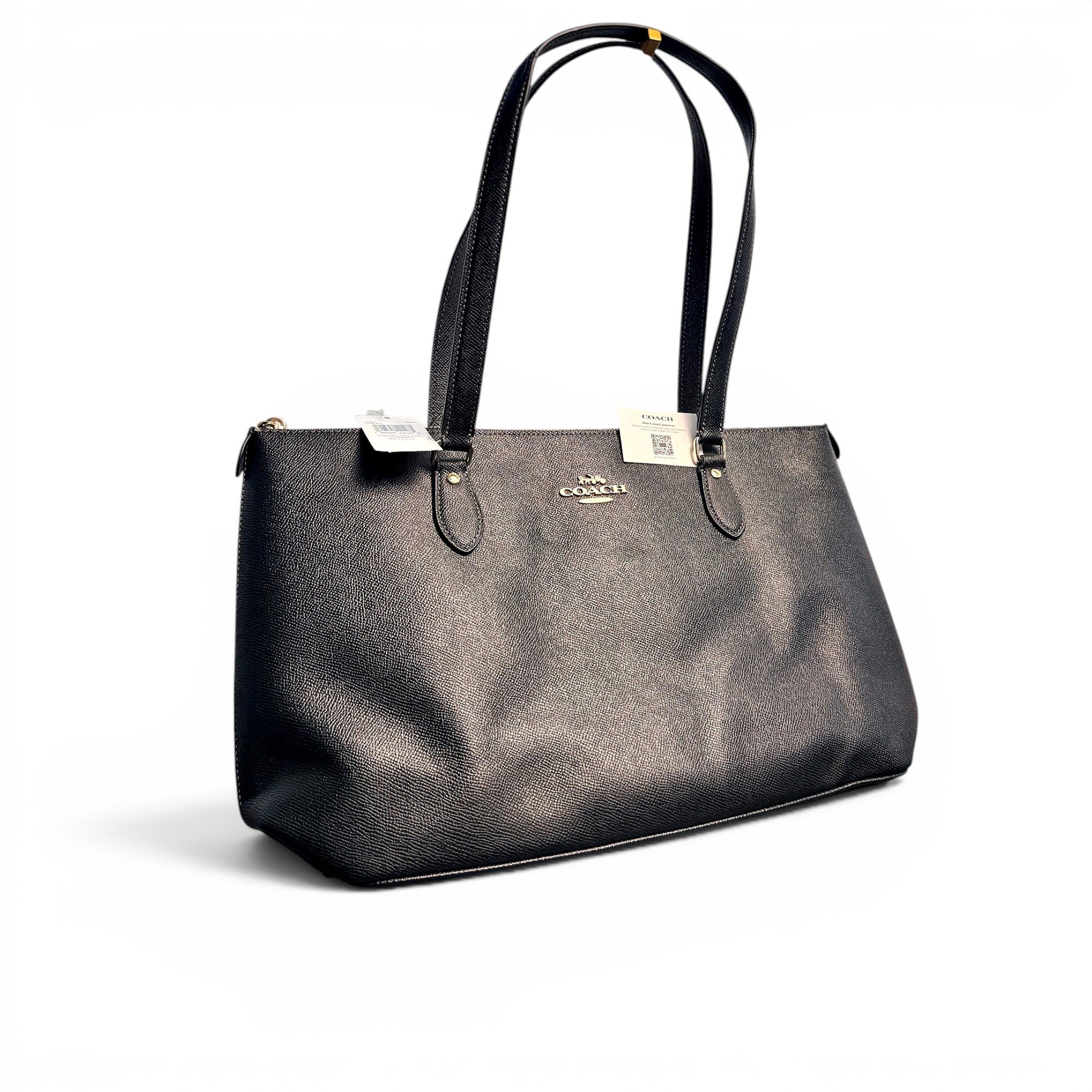 CITY ZIP TOTE leather tote