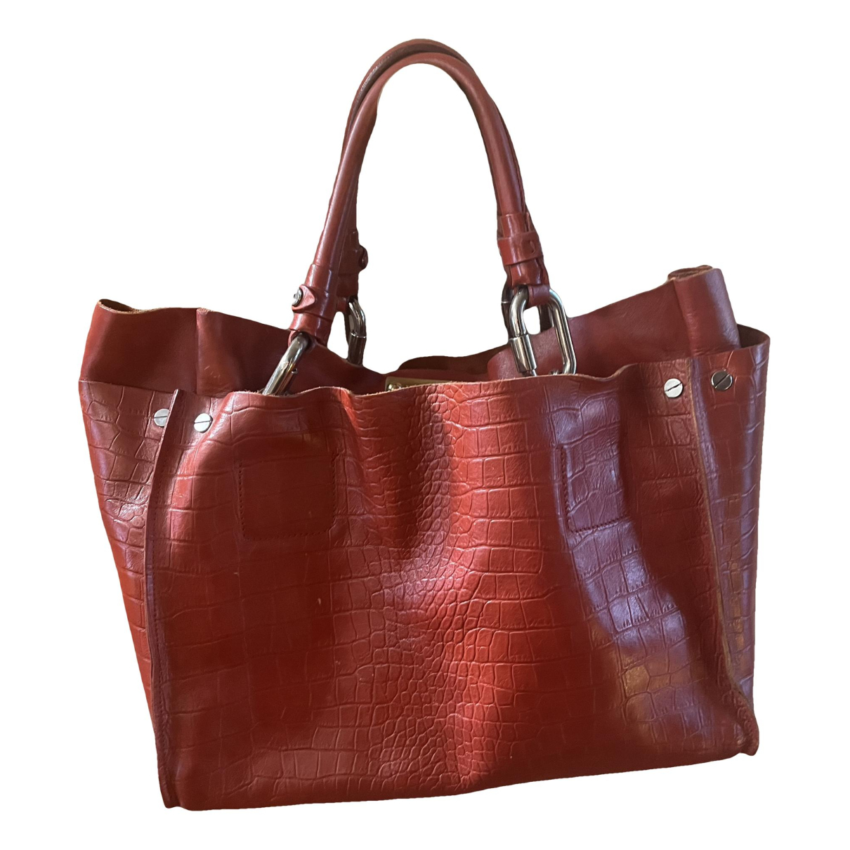 Leather tote