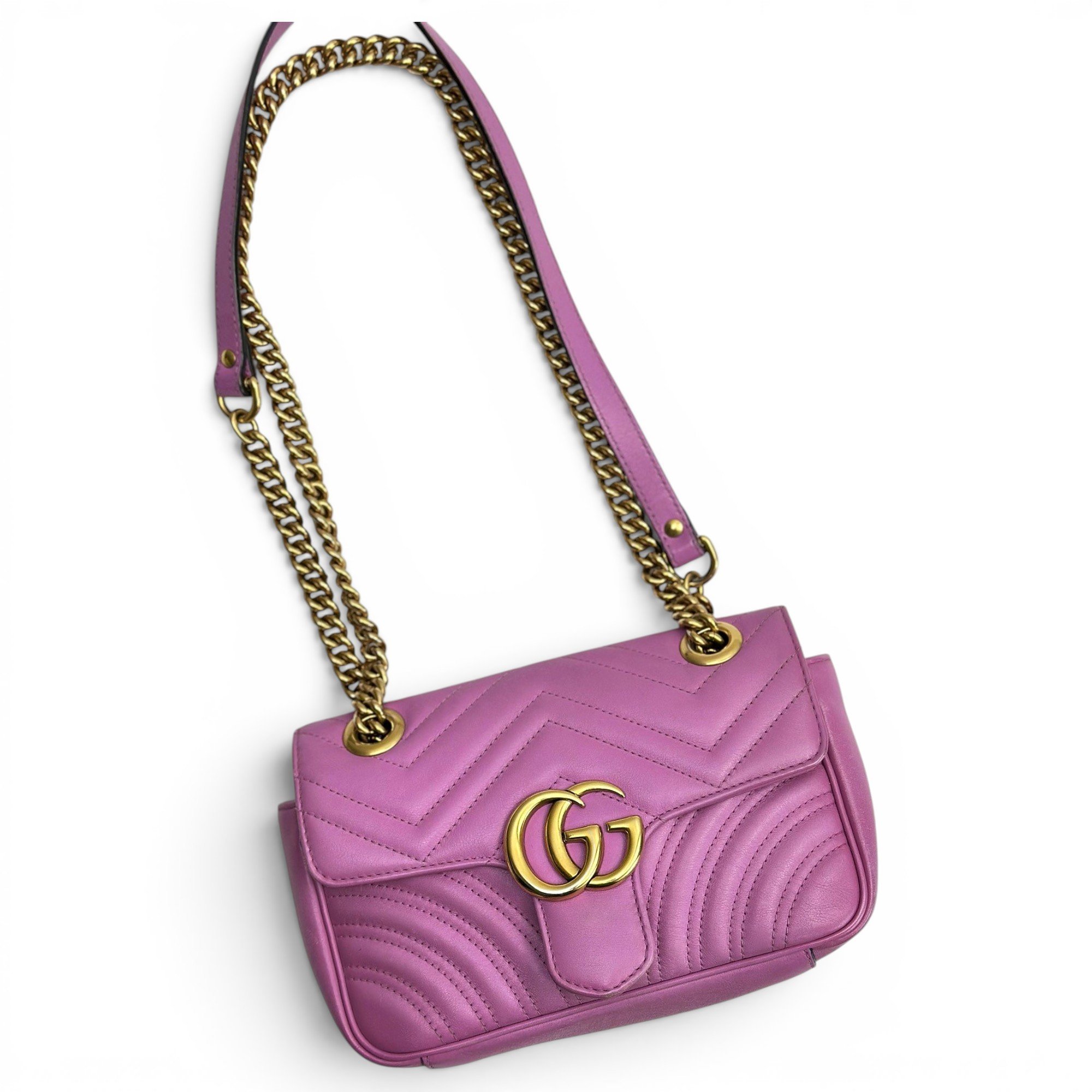 GG Marmont Flap leather crossbody bag