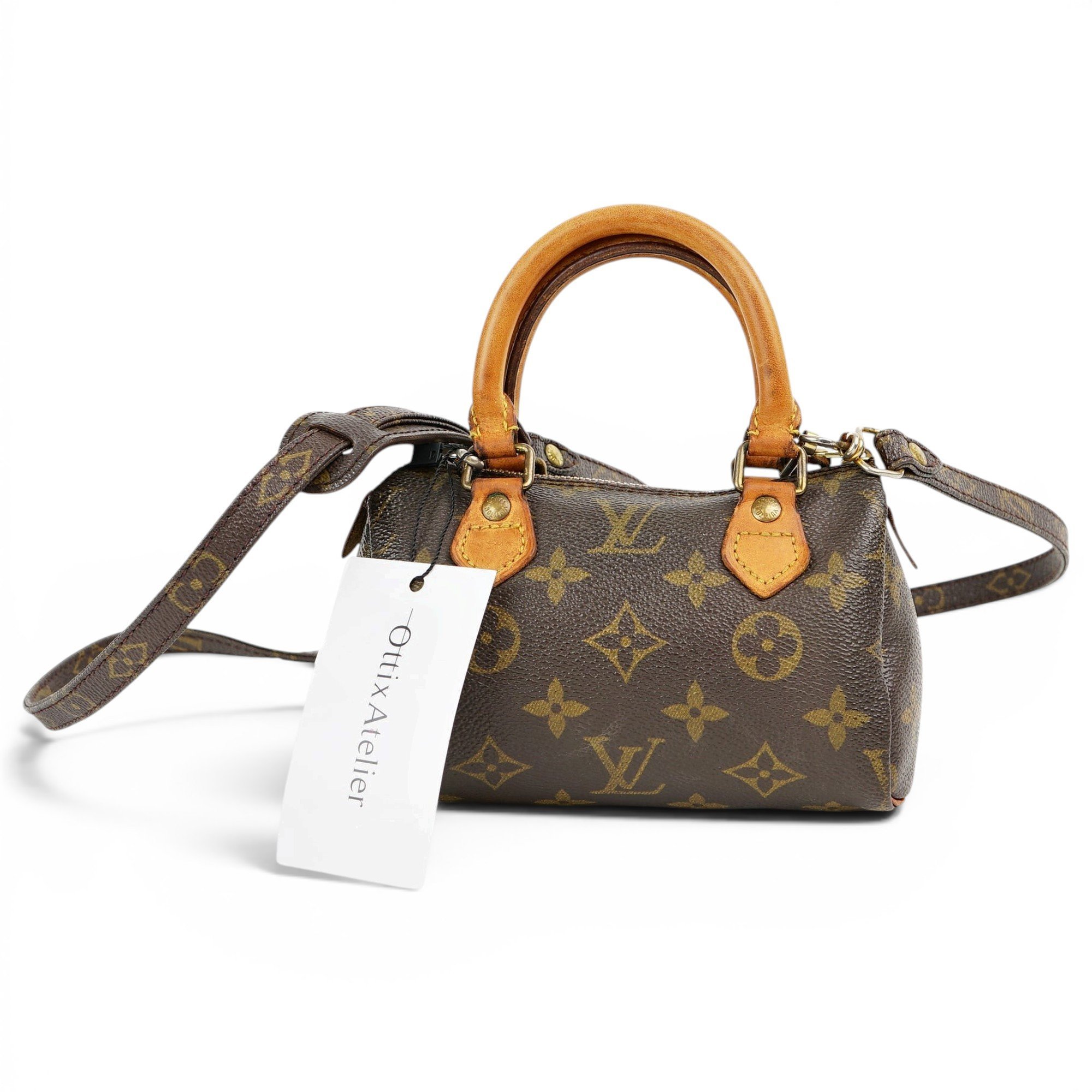 Nano Speedy / Mini HL leather handbag
