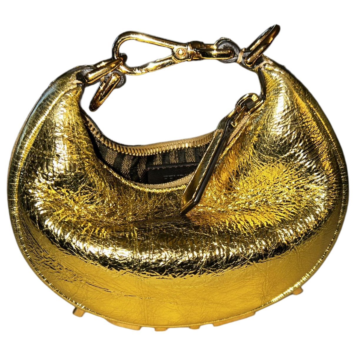 Fendigraphy leather handbag