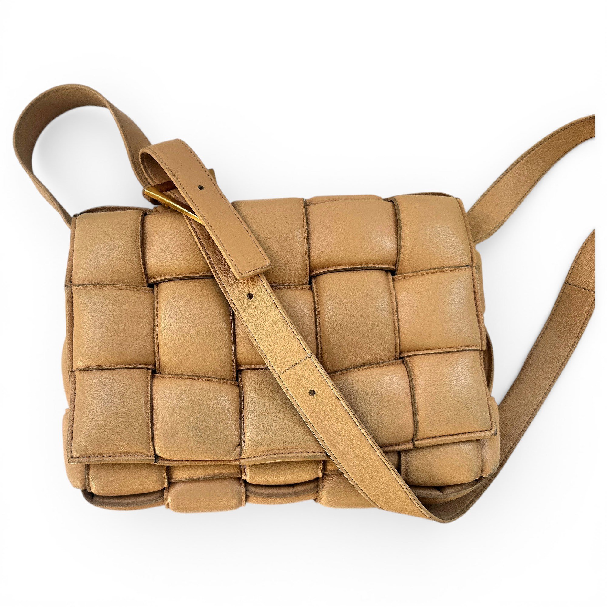 Cassette Padded leather handbag