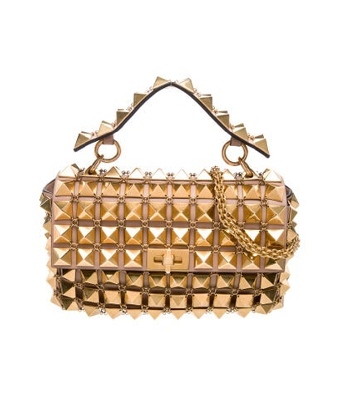 Valentino Rockstud Top Handle Bag