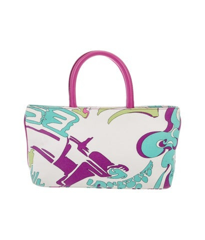 Emilio Pucci Pucci Canvas Top Handle Bag