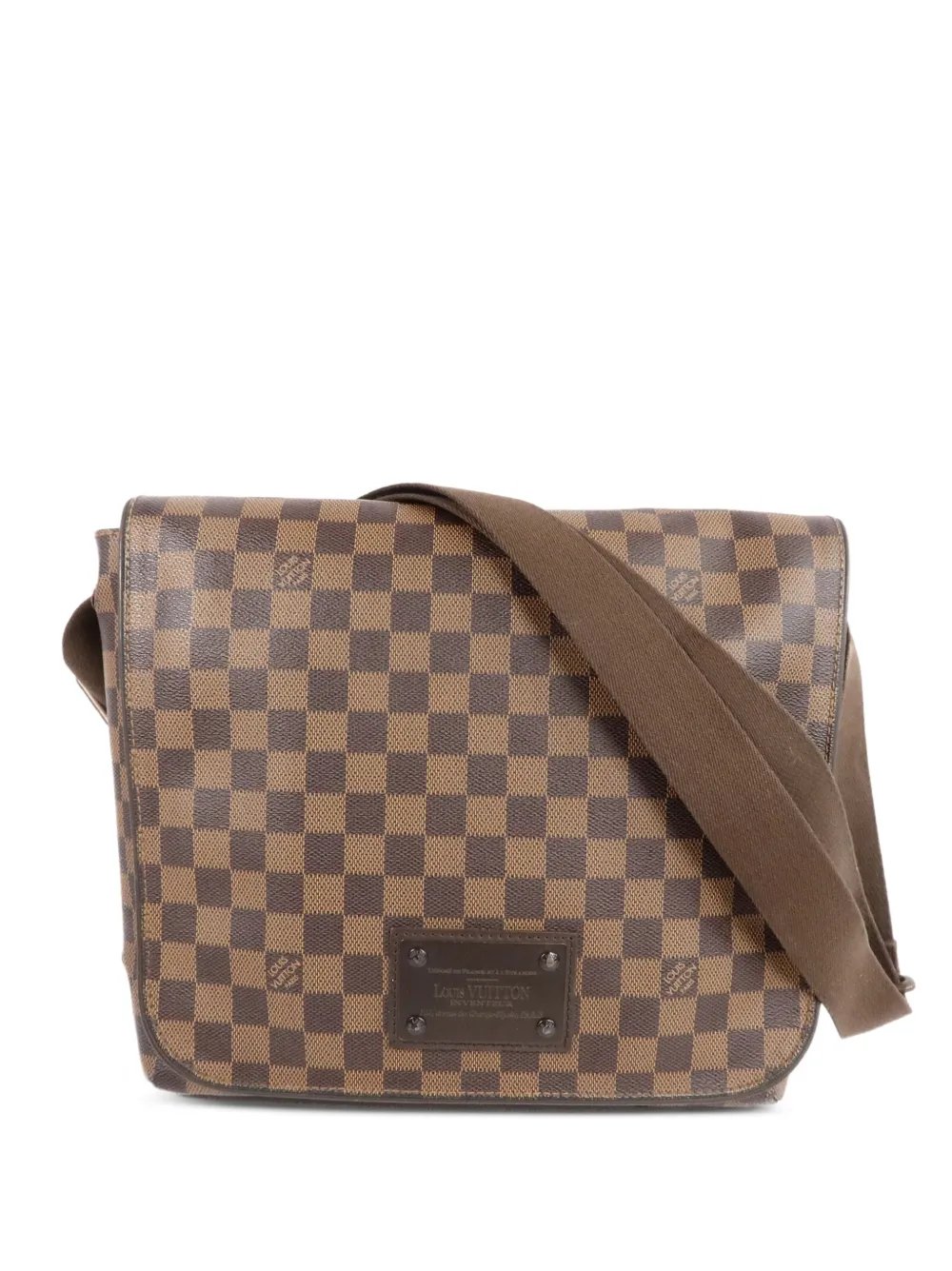 MM Brooklyn Damier Ebene canvas messenger bag