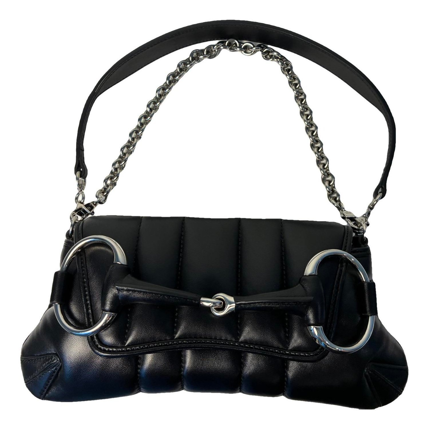 Horsebit Chain leather handbag