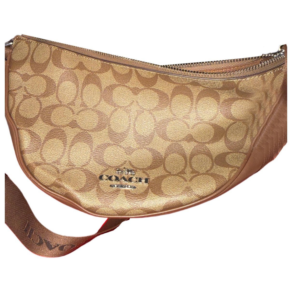Canvas Courier Crossbody leather crossbody bag