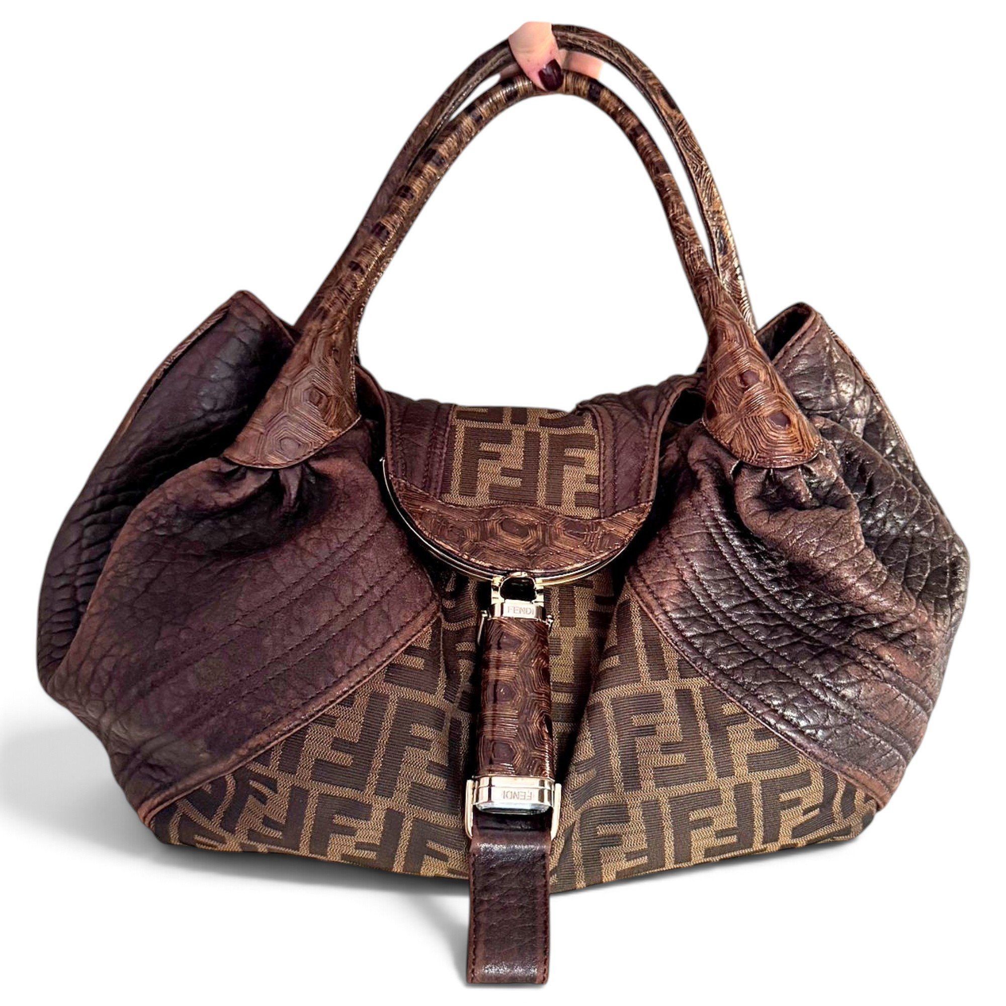Spy cloth handbag