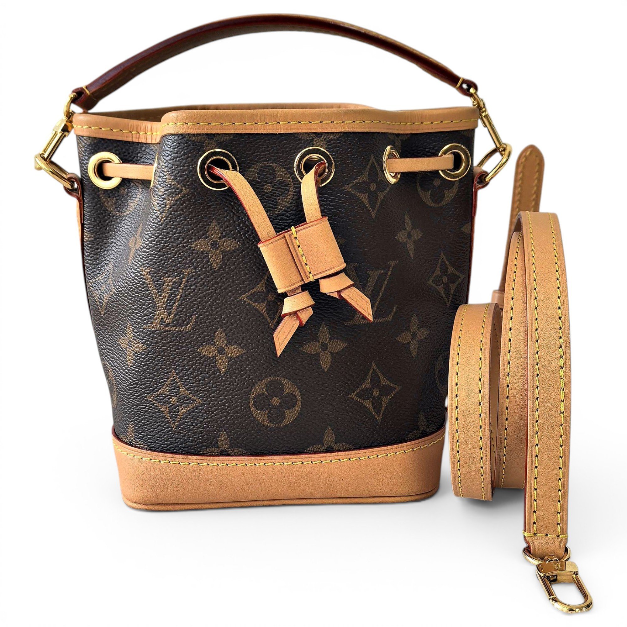 Nano Noé leather handbag