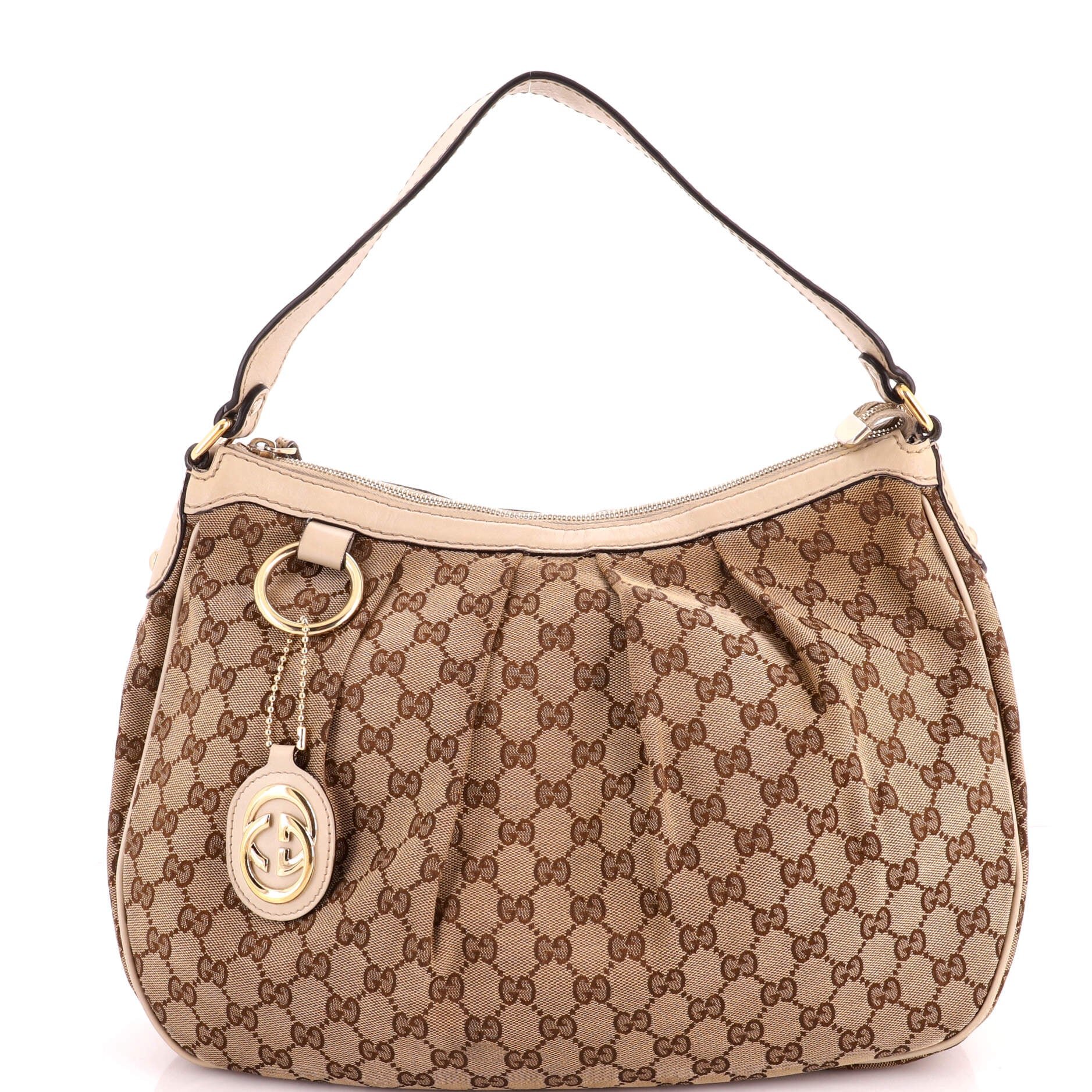 Sukey Hobo GG Canvas with Leather Medium