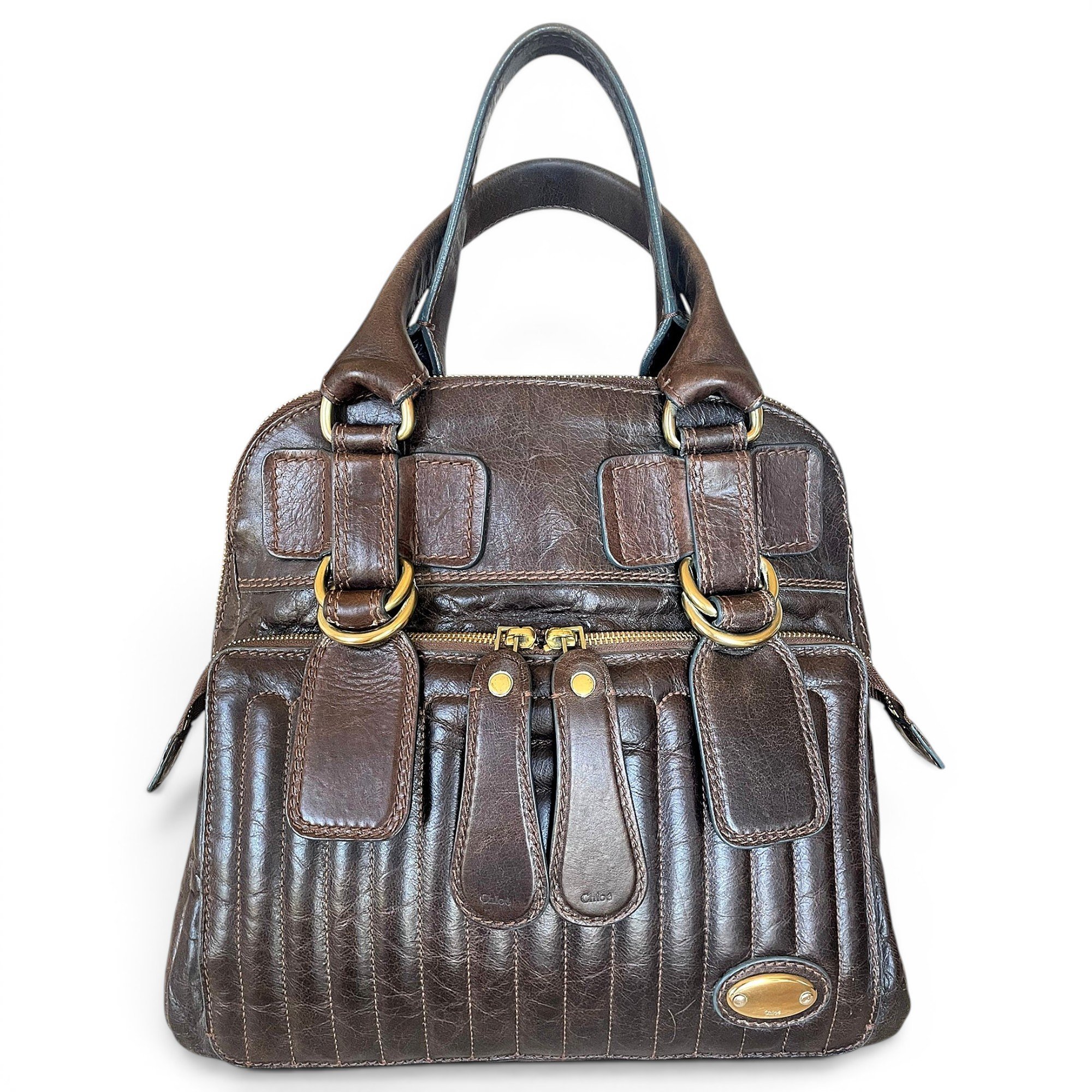 Bay leather handbag