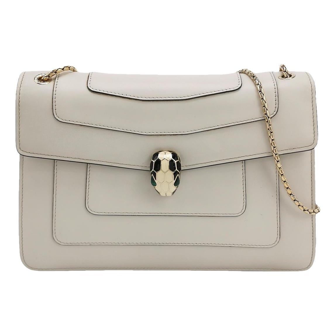 Serpenti leather handbag