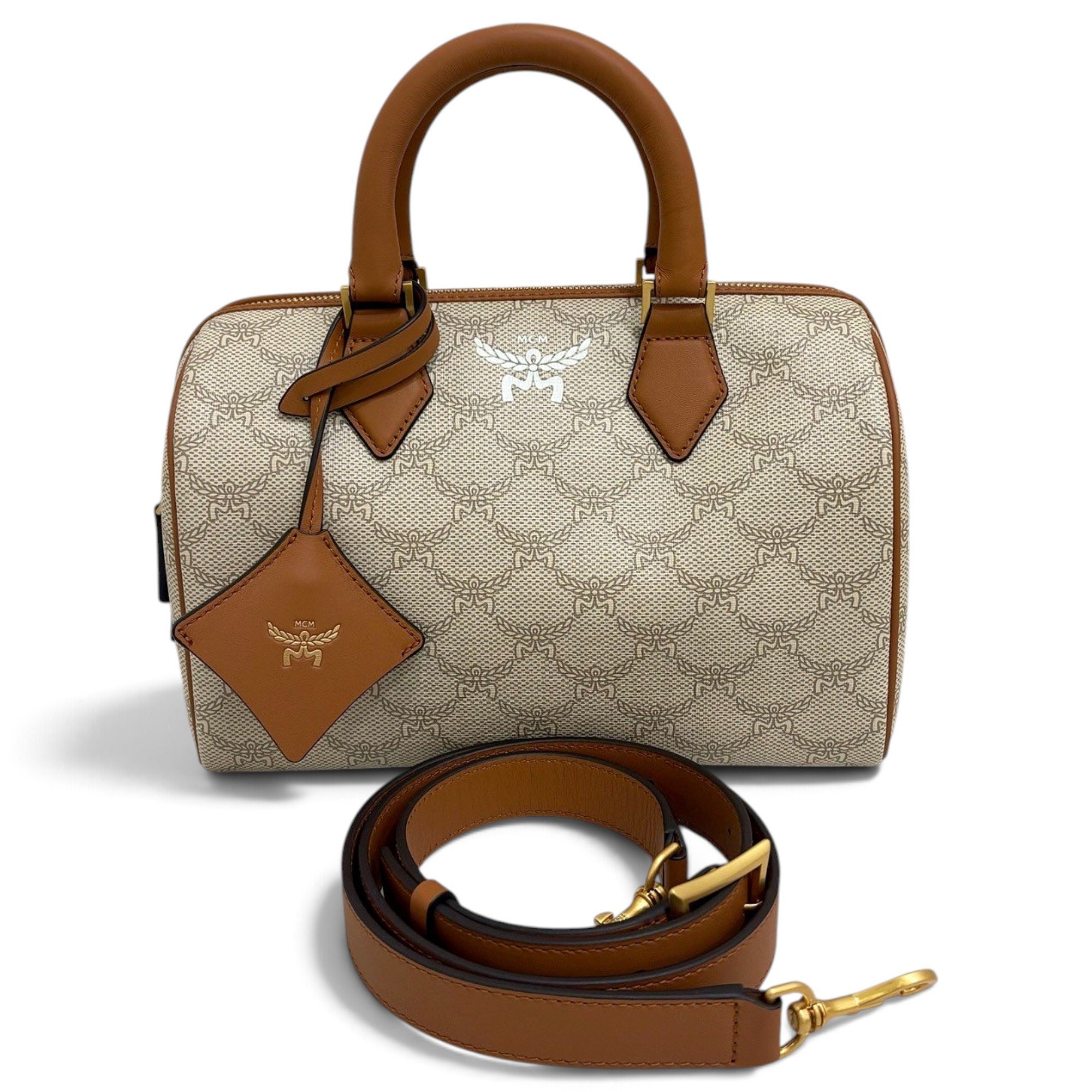 MCM Leather bowling bag