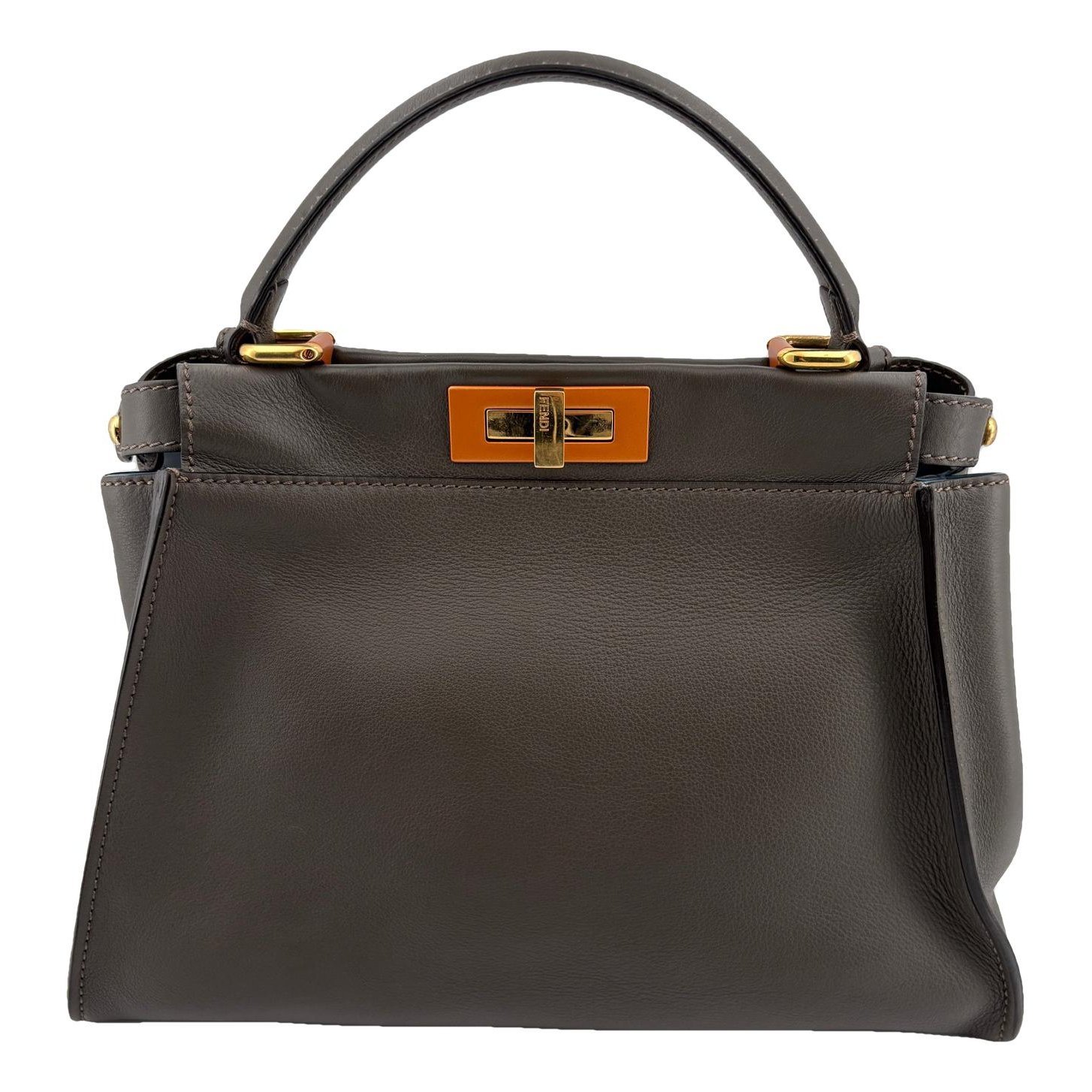 Peekaboo leather handbag