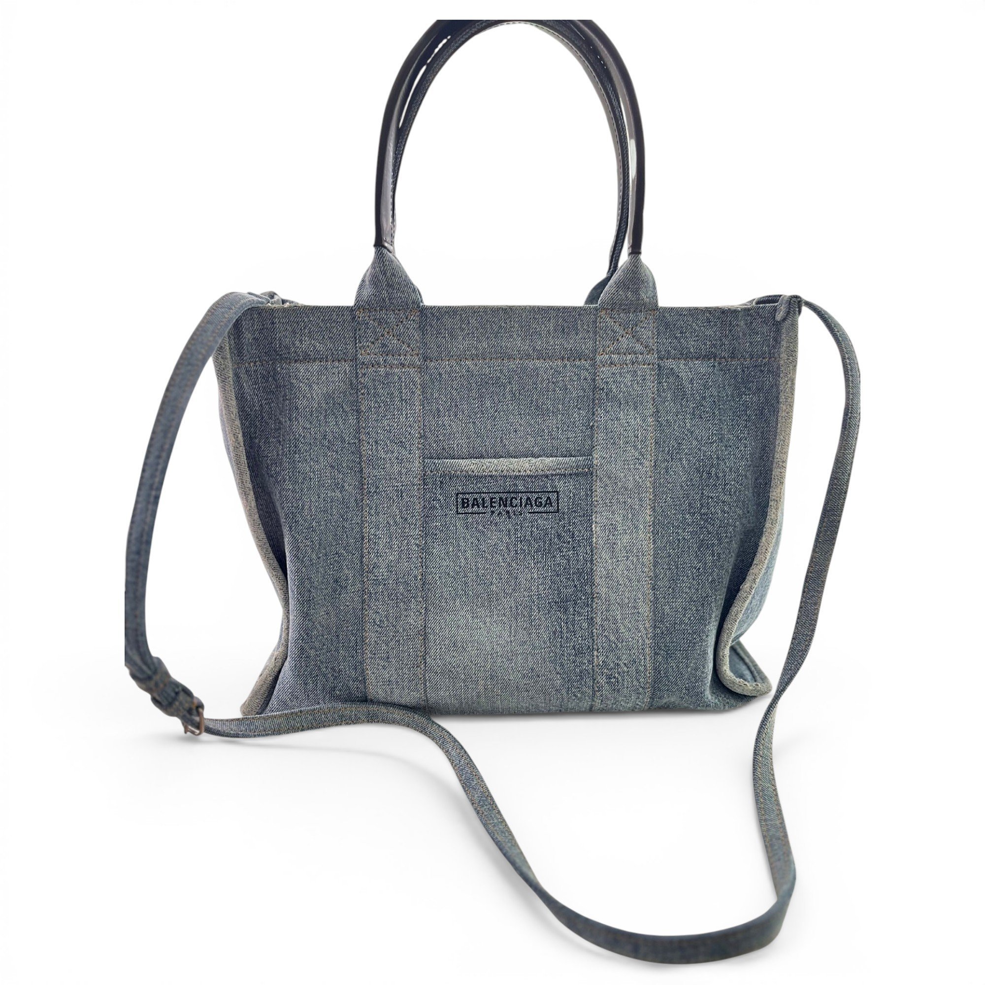 Navy cabas tote