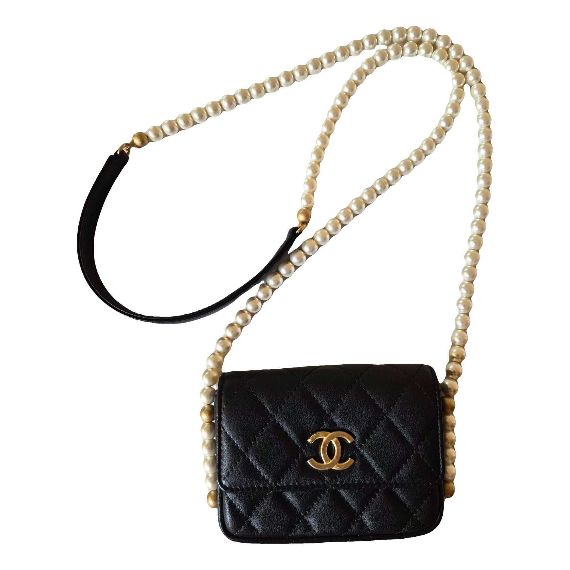 Leather clutch bag