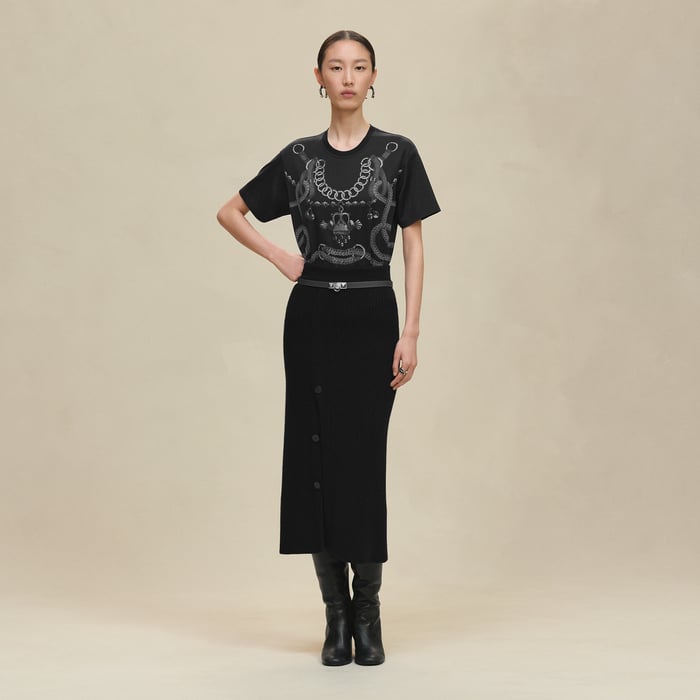 Noir "Palefroi Remix" Maxi T-shirt