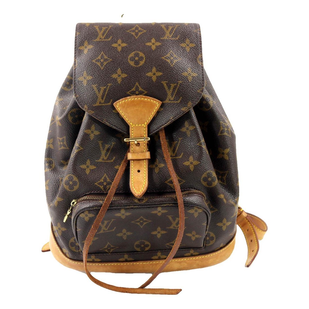 Montsouris Vintage leather backpack