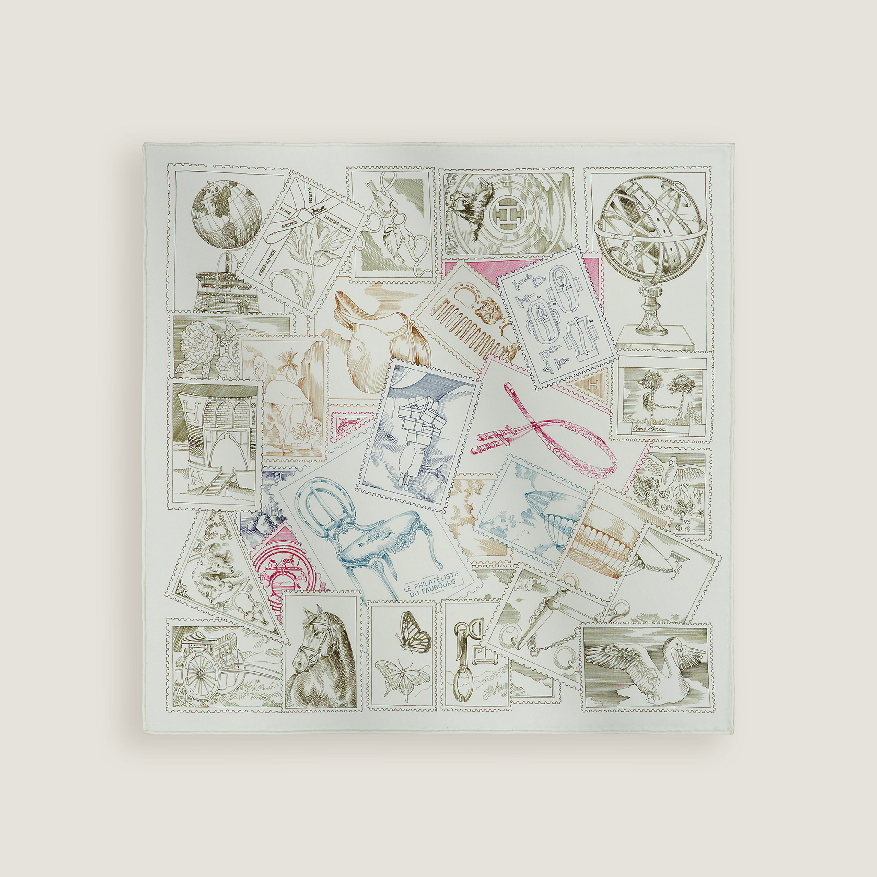 Le Philateliste du Faubourg Detail scarf 45