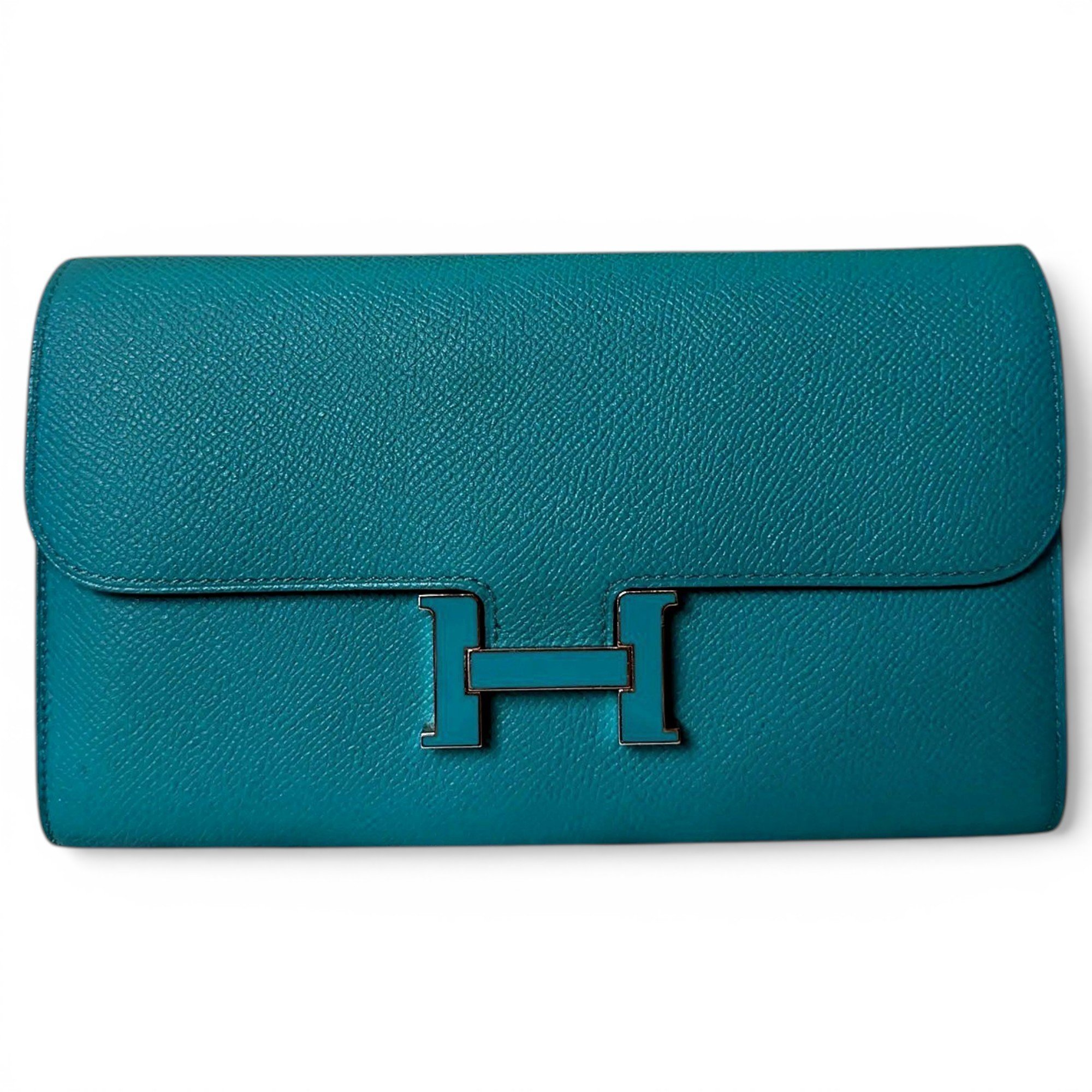 Constance leather clutch bag