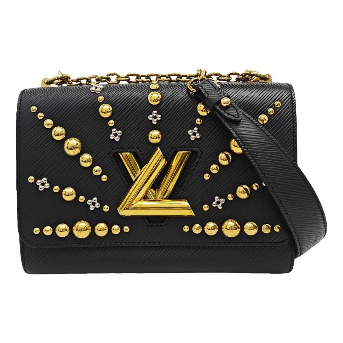 Twist leather crossbody bag