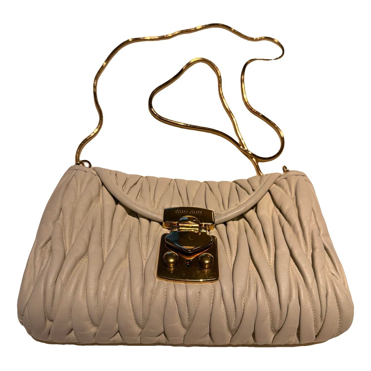 Matelassé leather crossbody bag