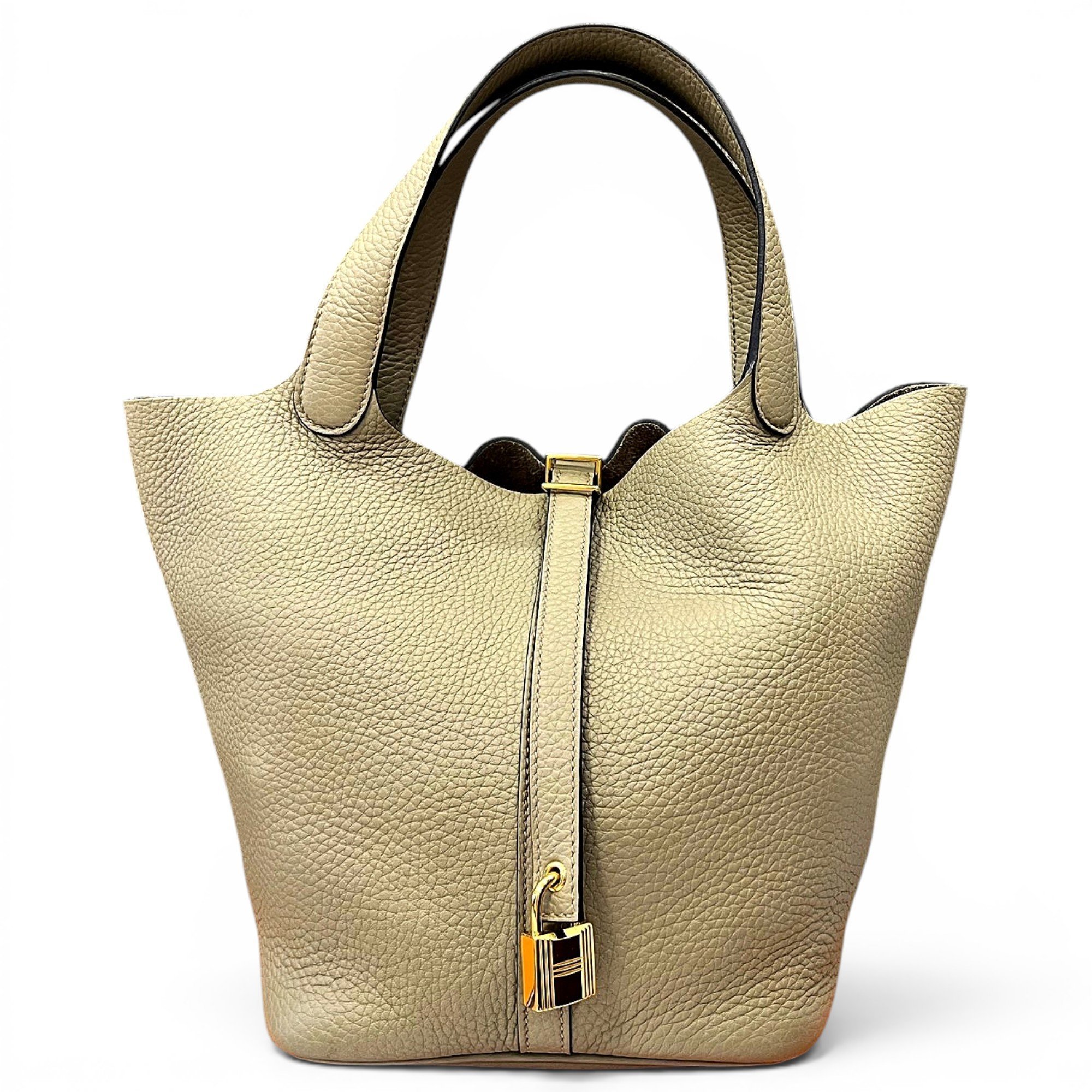 Picotin leather handbag