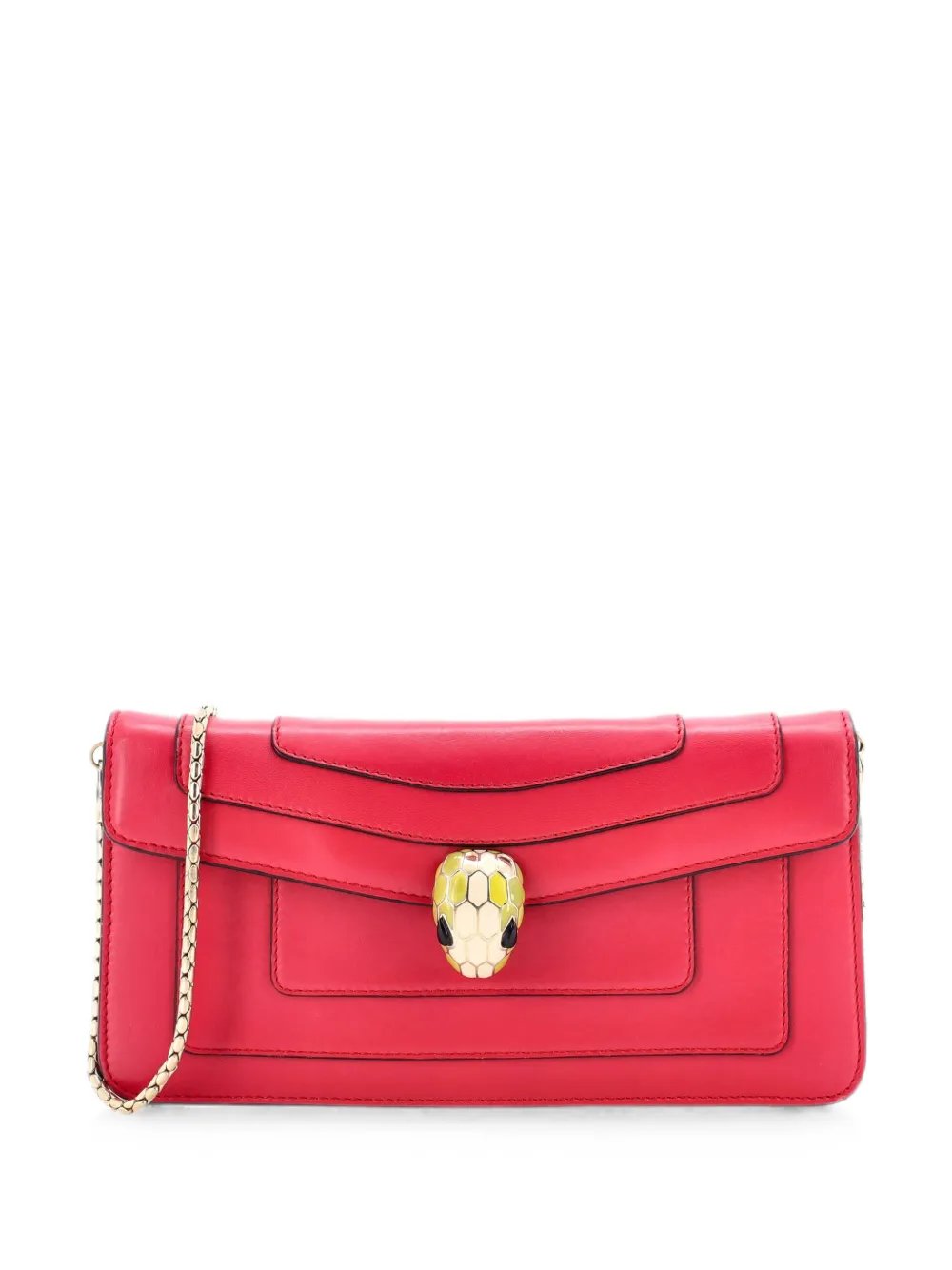 Serpenti Forever Chain Clutch Leather shoulder bag