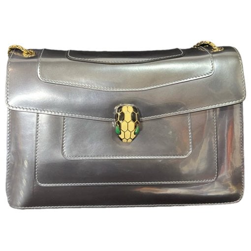 Serpenti leather handbag