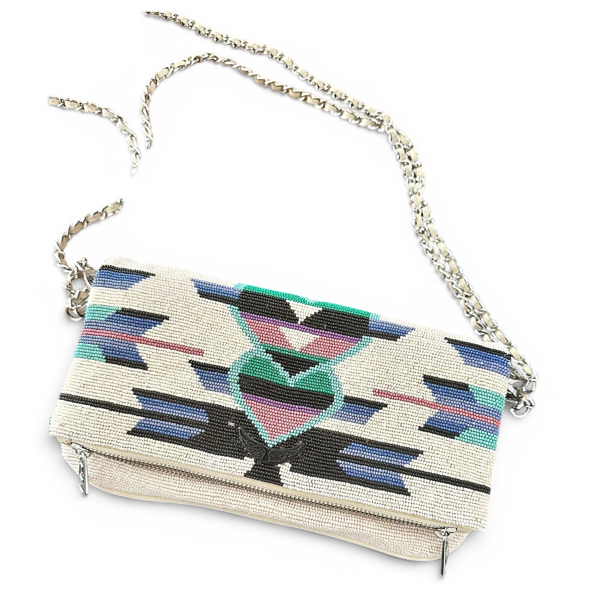 Rock leather crossbody bag