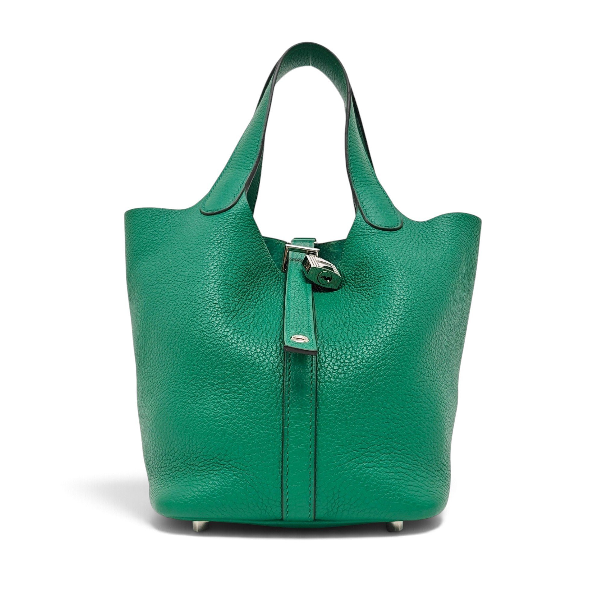 Picotin leather tote