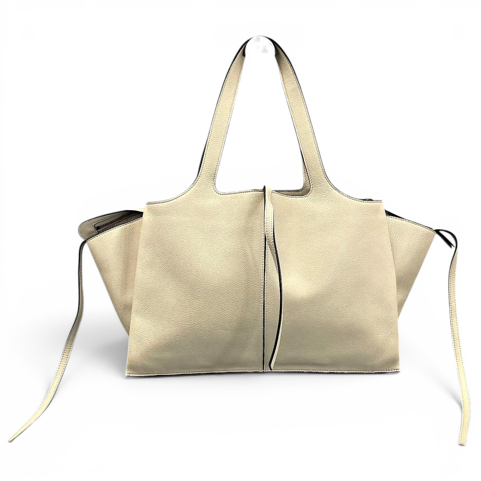 Tri-Fold leather handbag