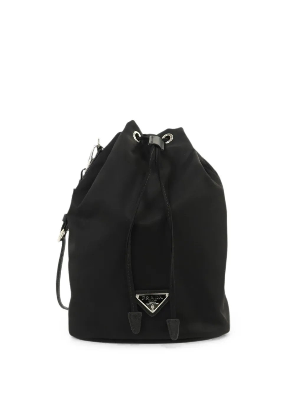 Re-Nylon drawstring clutch bag