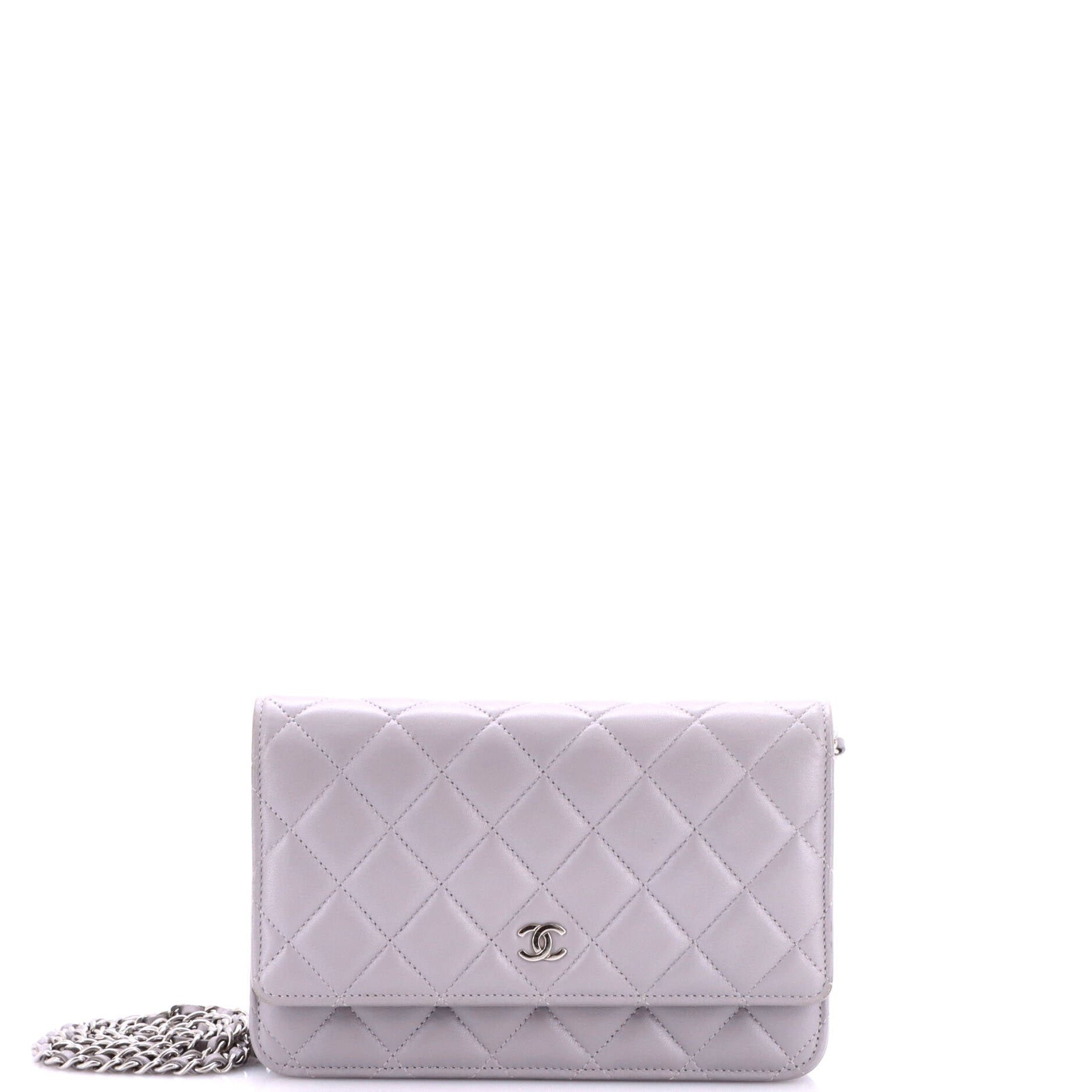 Wallet on Chain Quilted Lambskin
