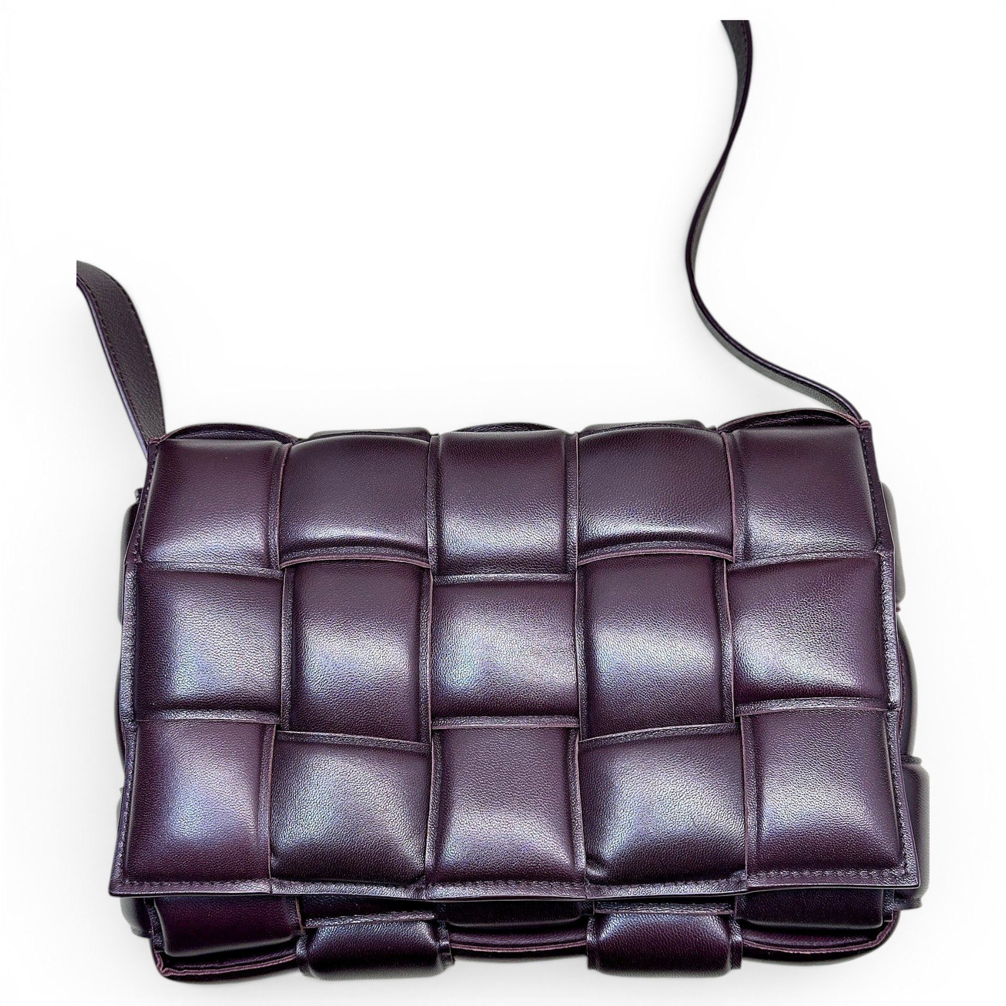 Cassette leather handbag