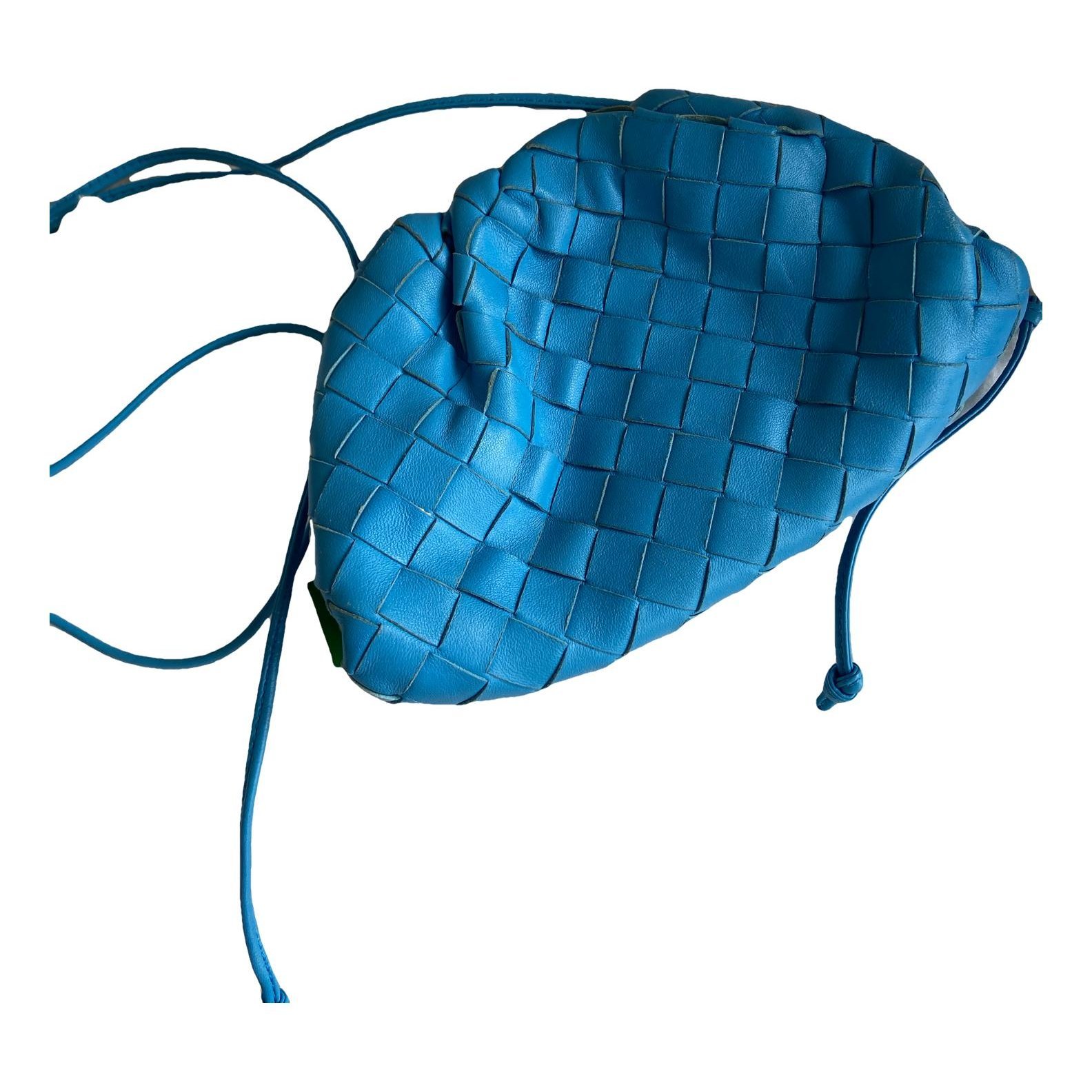 Pouch leather clutch bag