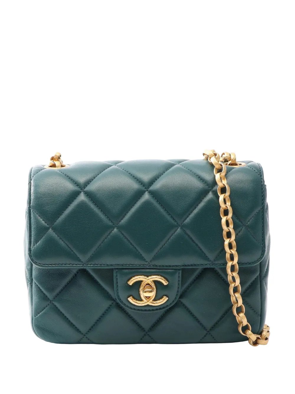 2021-2026 CC Quilted Lambskin Single Flap crossbody bag