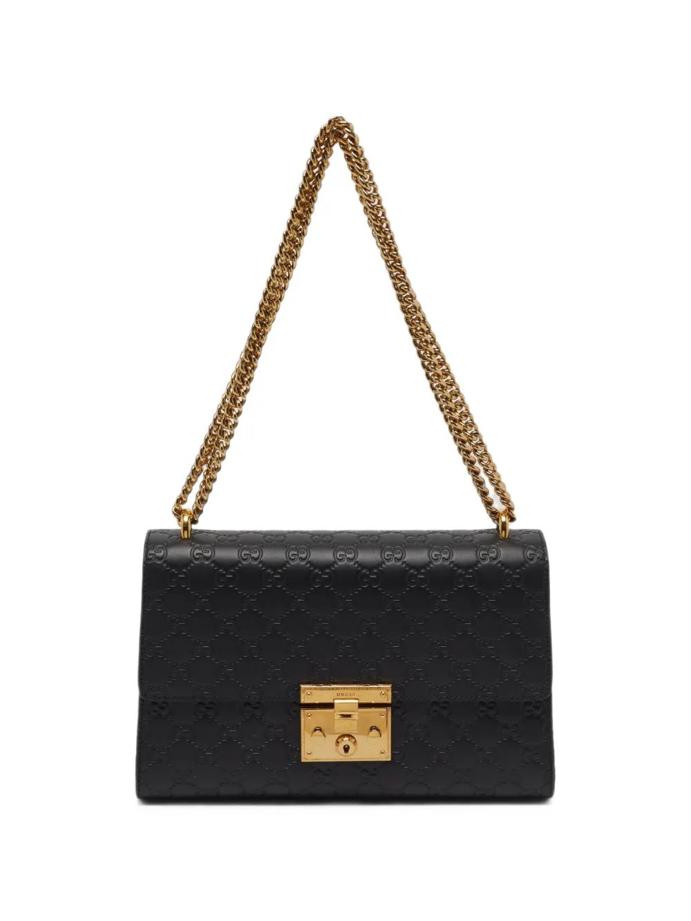Padlock Guccissima leather shoulder bag