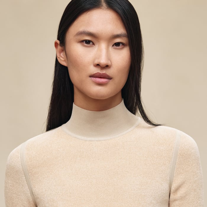 Beige Lumière Long-sleeve Sweater